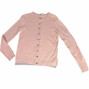 Boden size XS Long Sleeve Pink Cardigan Sweater Spots